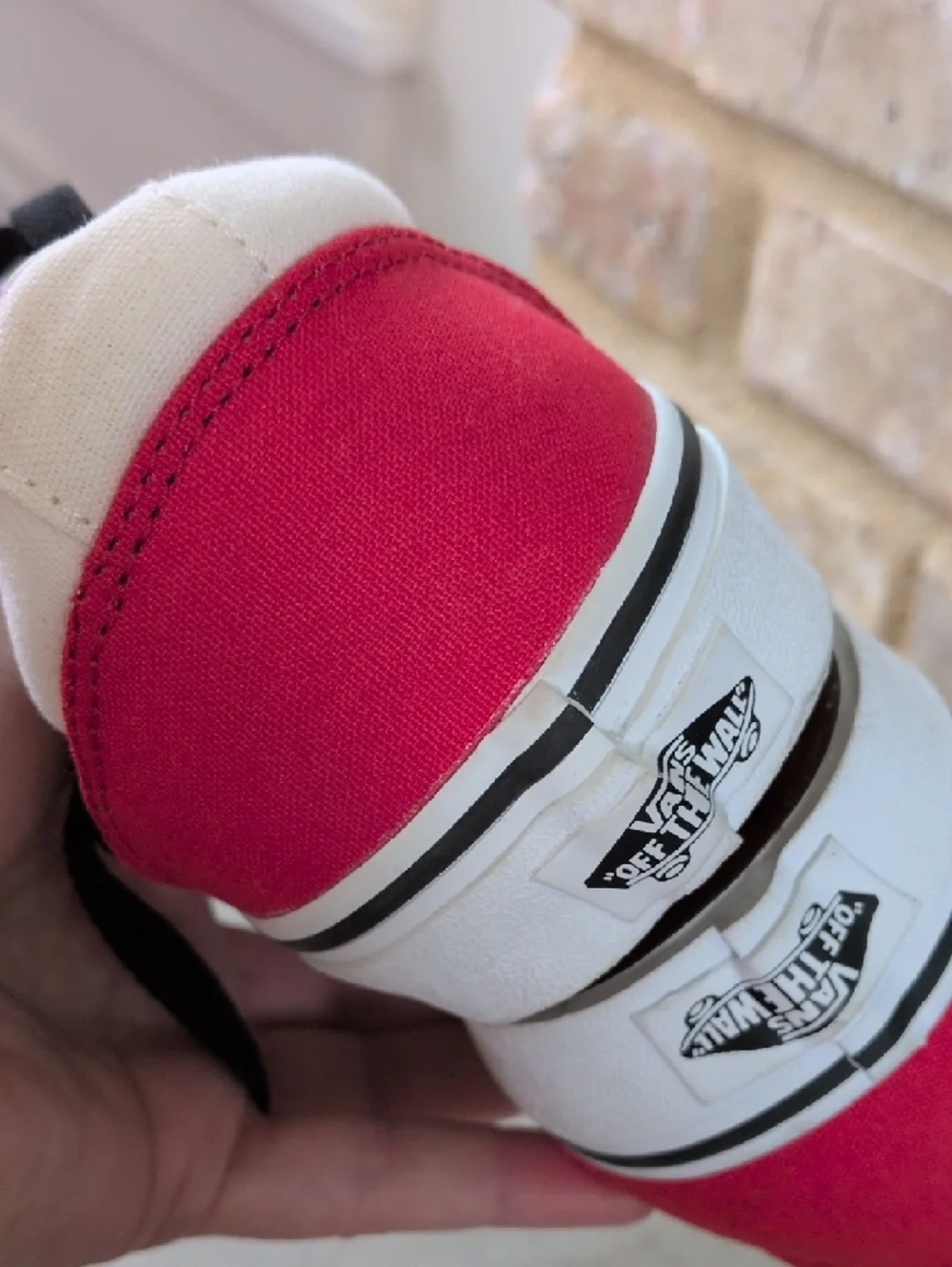 VANS I New Ward Color Block Cream, Black, Red & Purple Sneaker Skater Shoes, 9.5 - Picture 13 of 14